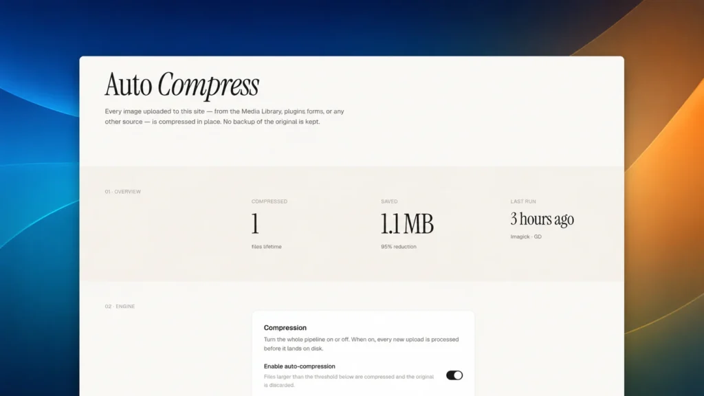 WP Auto Compress