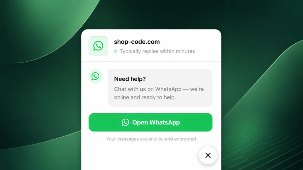 WordPress WhatsApp Floating Chat Widget
